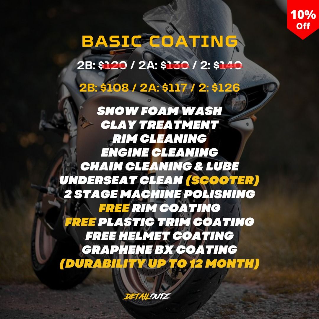 YEAR END PROMO/Bike Wash/Bike Detailing/Bike Polishing/Motorcycle Wash