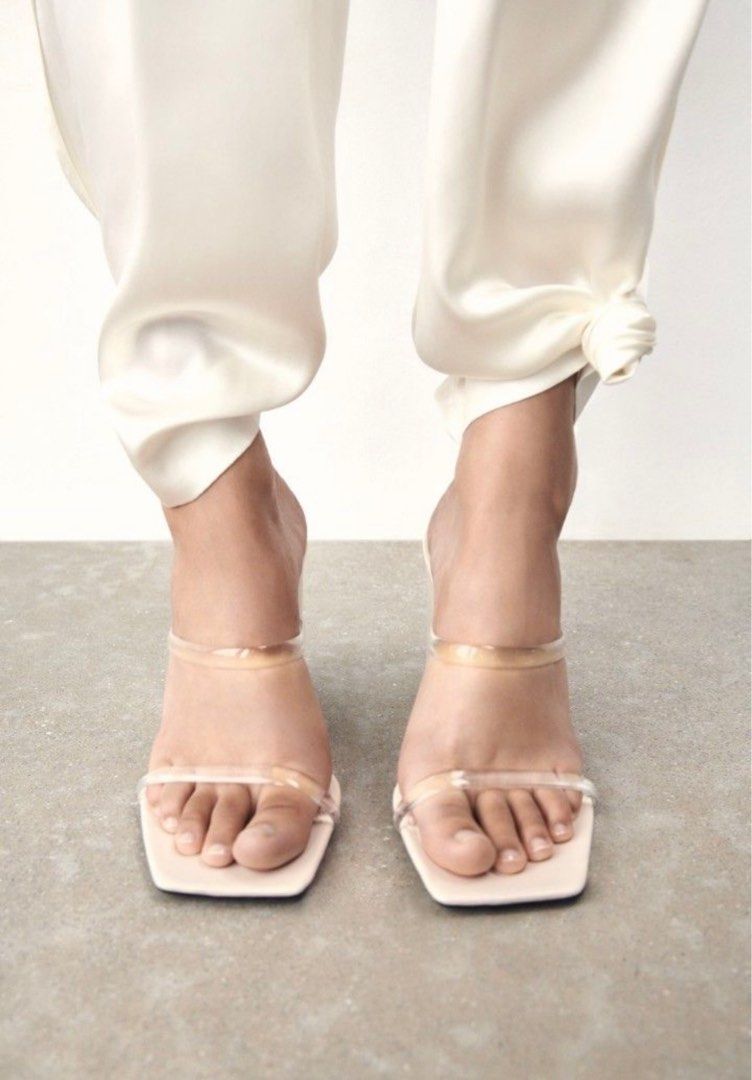 Zara clear strap best sale sandals