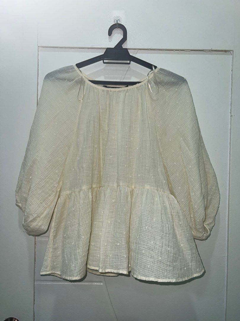 Blouse peplum hotsell zara