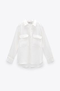 Zara Pocket White Shirts