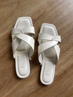 Zara white sandals