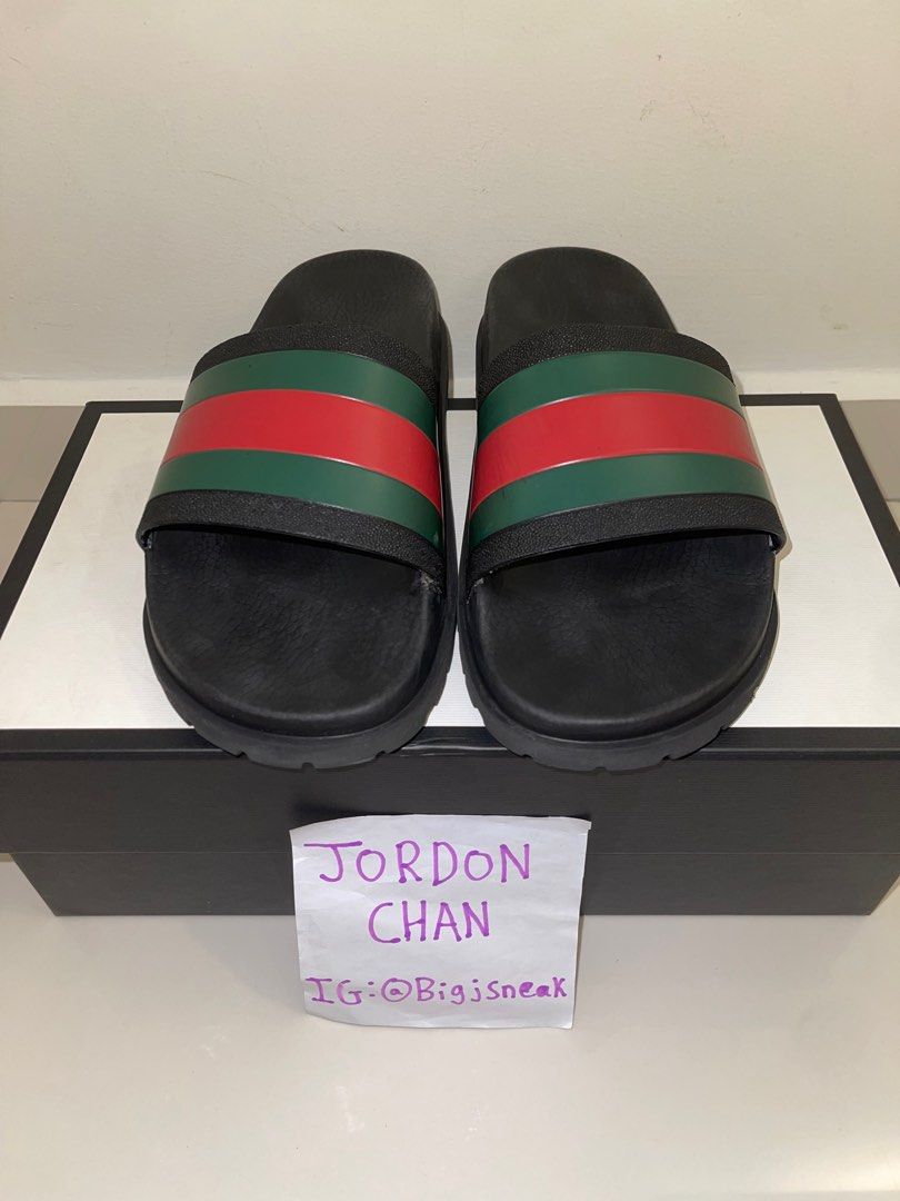 Web slide sandal discount gucci