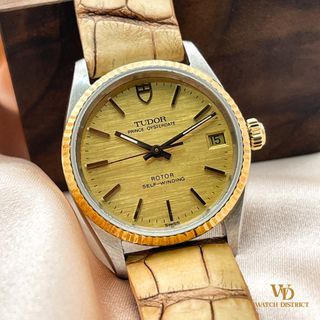 1992 32mm Tudor Prince Oysterdate Linen Dial 72033