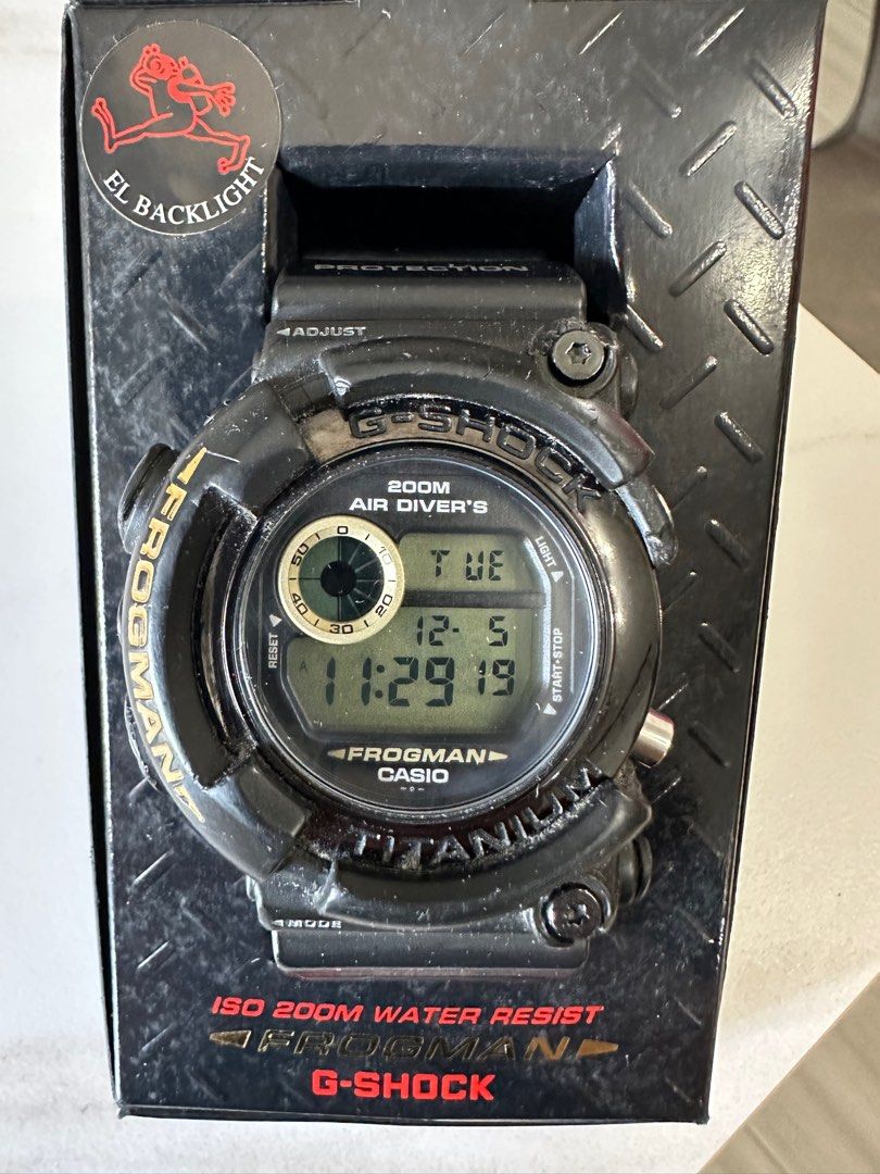 二手2代G-Shock Frogman 蛙人DW-8200BM-1T casio, 名牌, 手錶- Carousell