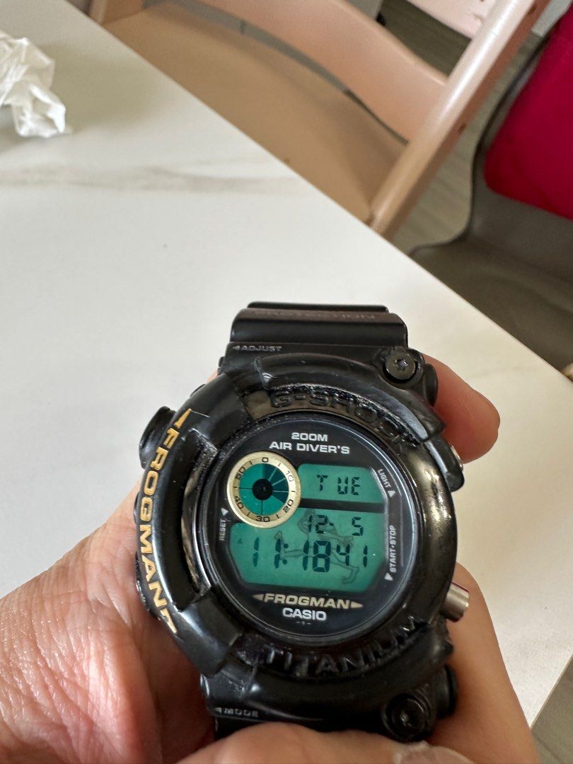 二手2代G-Shock Frogman 蛙人DW-8200BM-1T casio, 名牌, 手錶- Carousell