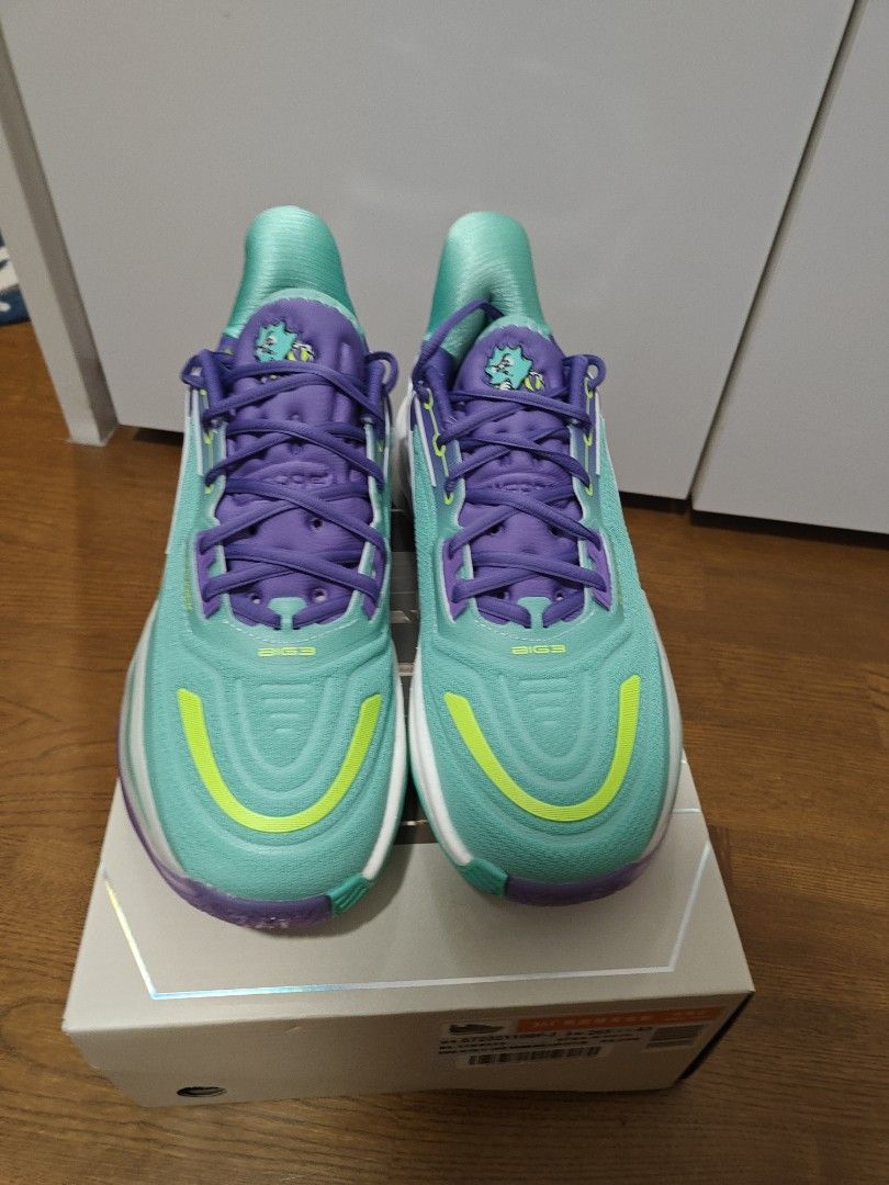 361° BIG3バスケットボールシューズ 紫/緑