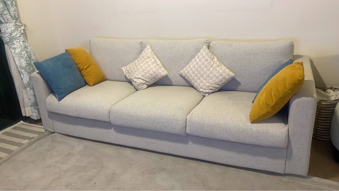 3seater Sofa IKEA VIMLE gently used, Furniture & Home Living, Furniture, Sofas on Carousell