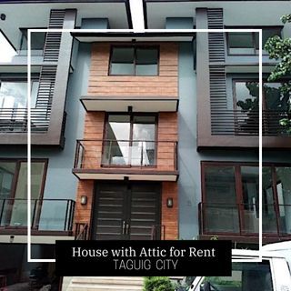 3-Storey House for Rent in McKinley Hill, Taguig