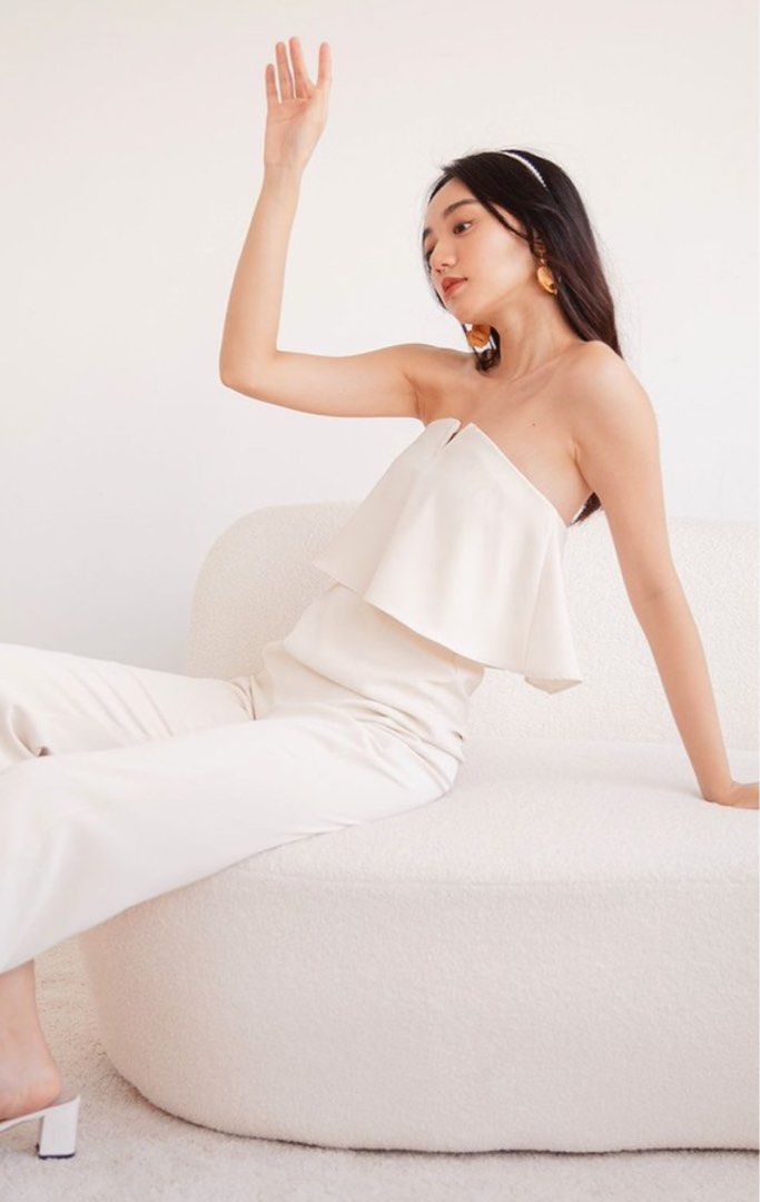 Keepsake white jumpsuit hotsell