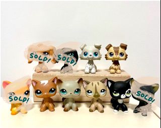 Littlest Pet Shop Toys lps Collie Short Hair Cat Cocker Spaniel Great Dane  Deer
