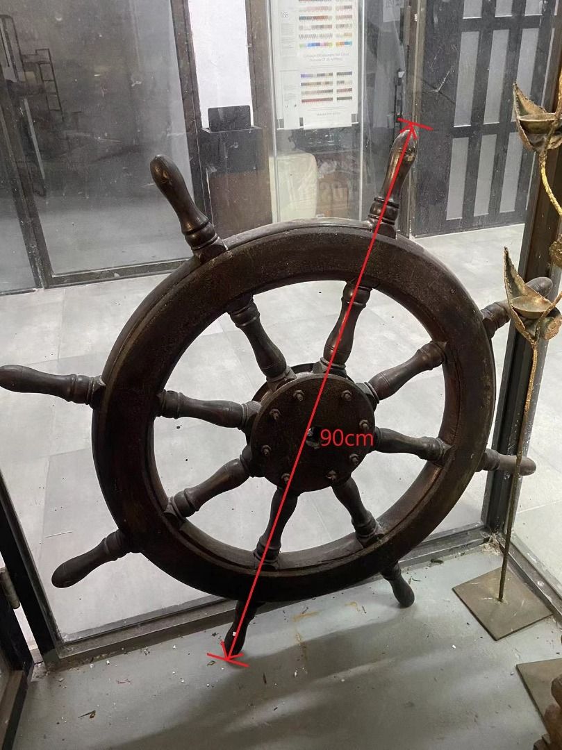 大人気新品セール ブ Ship 古董坤甸木船舵 Antique rudder その他