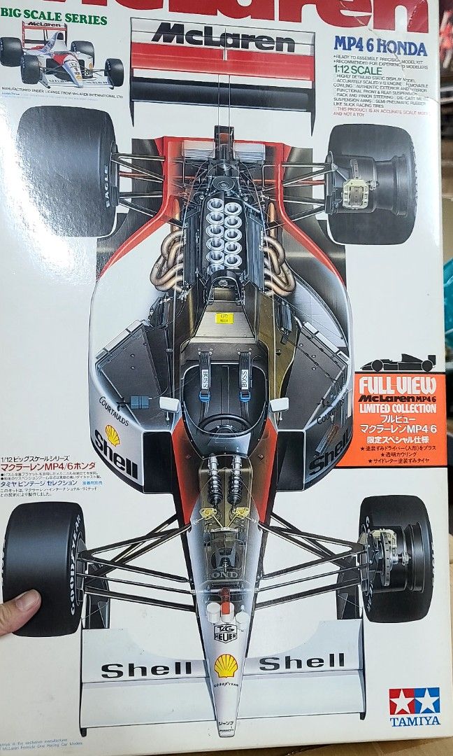 田宮　TAMIYA McLaren MP4/6 1/12 プラモデル TAMIYA 1/12 McLaren Honda MP4/6 Model Kit Ayrton Senna 12028