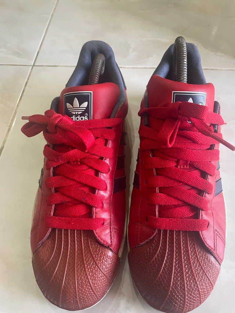 Adidas Superstar Red Men s Fashion Footwear Sneakers on Carousell