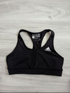 Adidas Techfit black sports bra