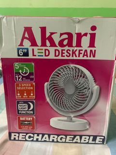 Akari LED Desk Fan