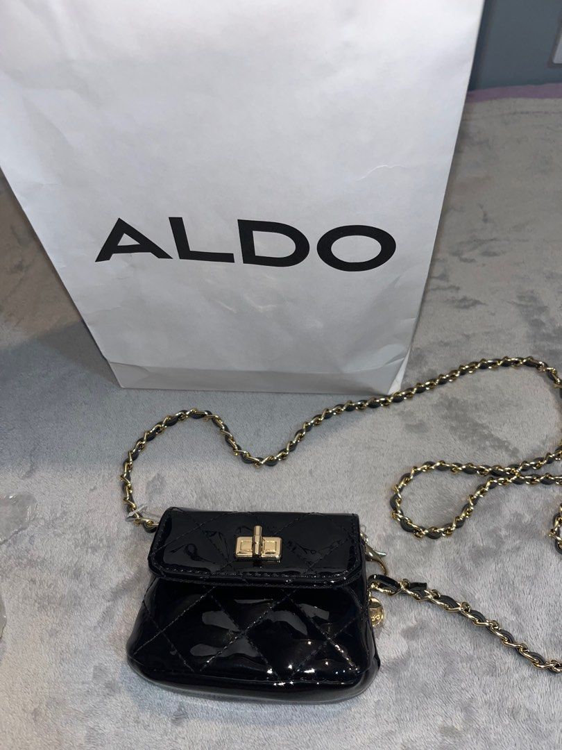 Aldo Black small structured purse. Used but in good... - Depop