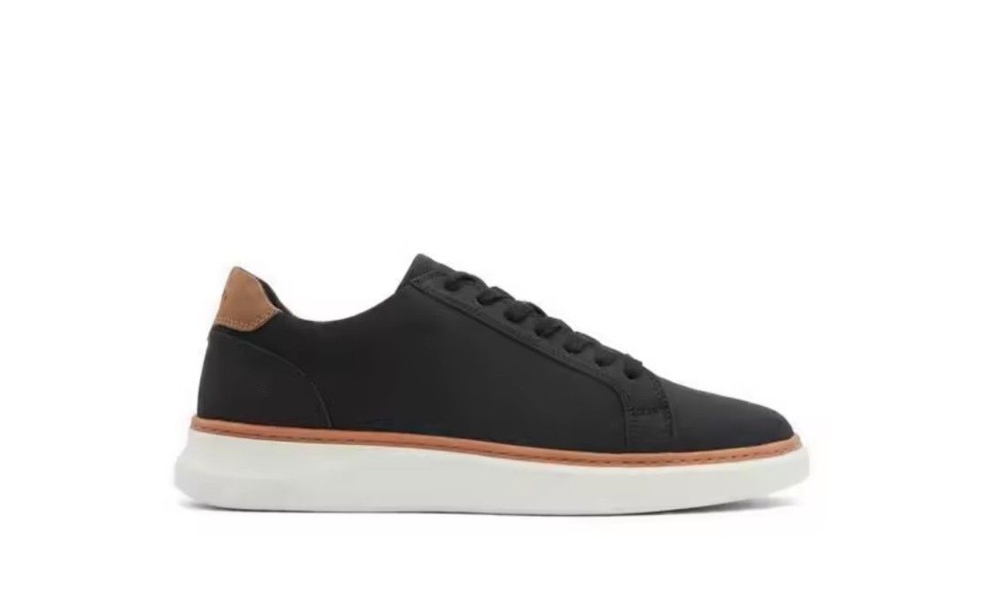 Aldo black leather discount sneakers