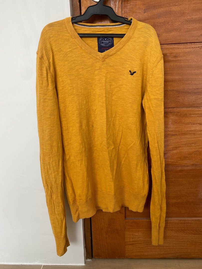 American eagle clearance mustard sweater