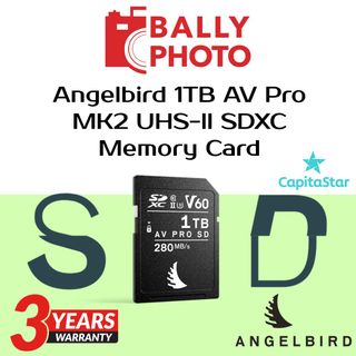 ANGELBIRD CARTE SDXC AV PRO MK2 V60 1TB