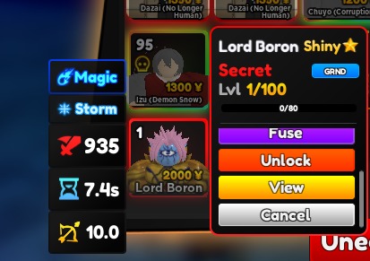 👍[*BORON/BOROS EVO*]🏷️💲Anime Adventures UNITS [ROBLOX] anime adventures /roblox/anime, Video Gaming, Gaming Accessories, In-Game Products on  Carousell