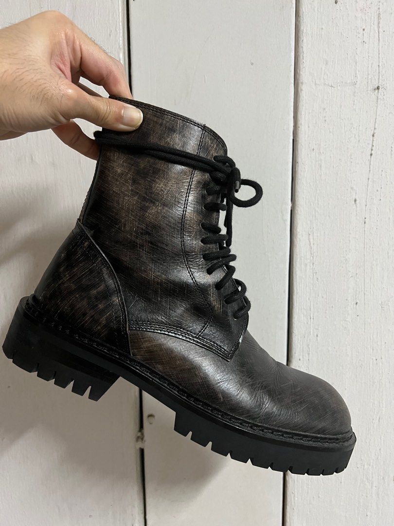 Ann Demeulemeester Tucson distressed boots Men s Fashion