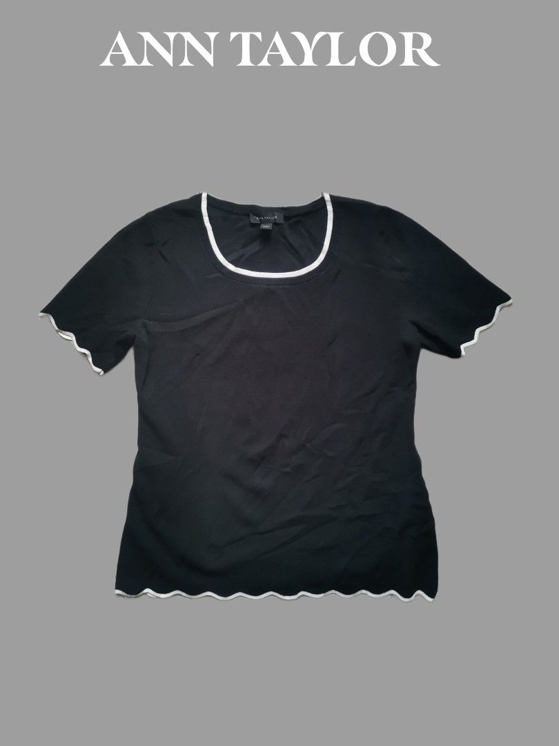 Ann taylor black on sale sweater