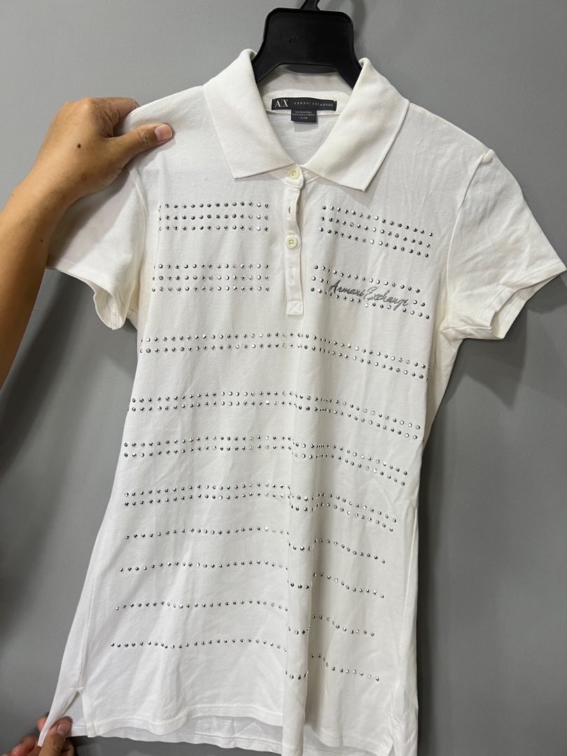 White clearance armani polo