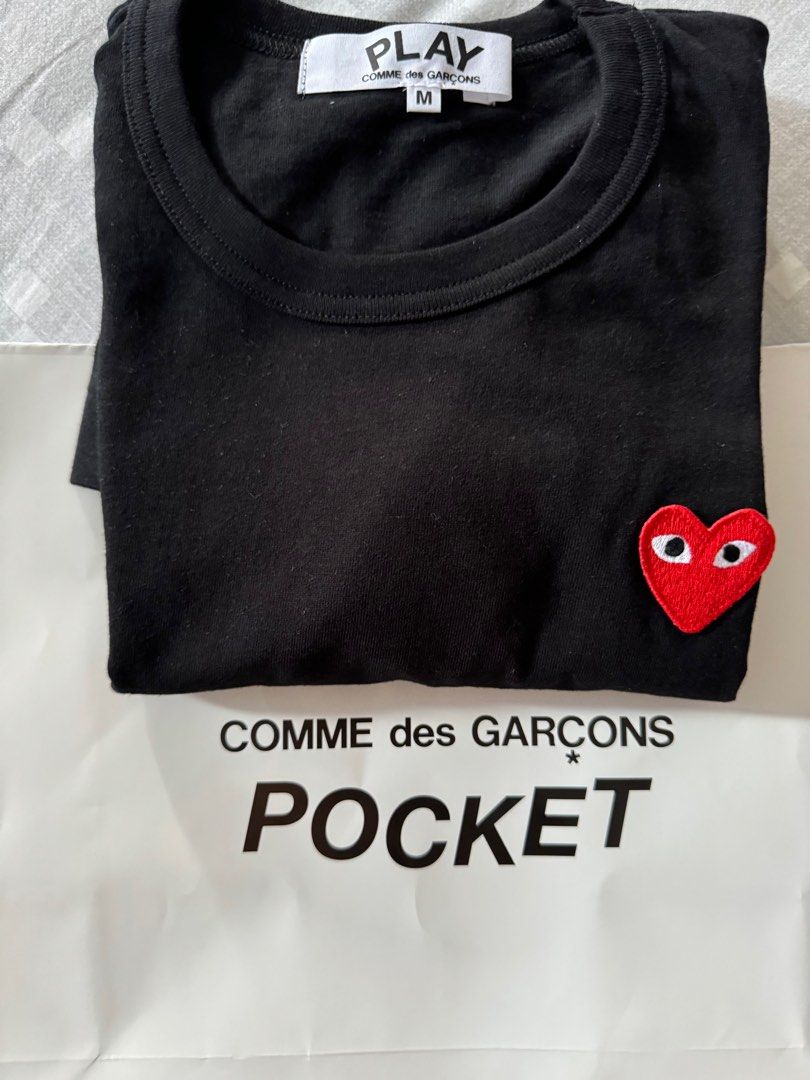 Authentic CDG Play Tee Long Sleeve Women M