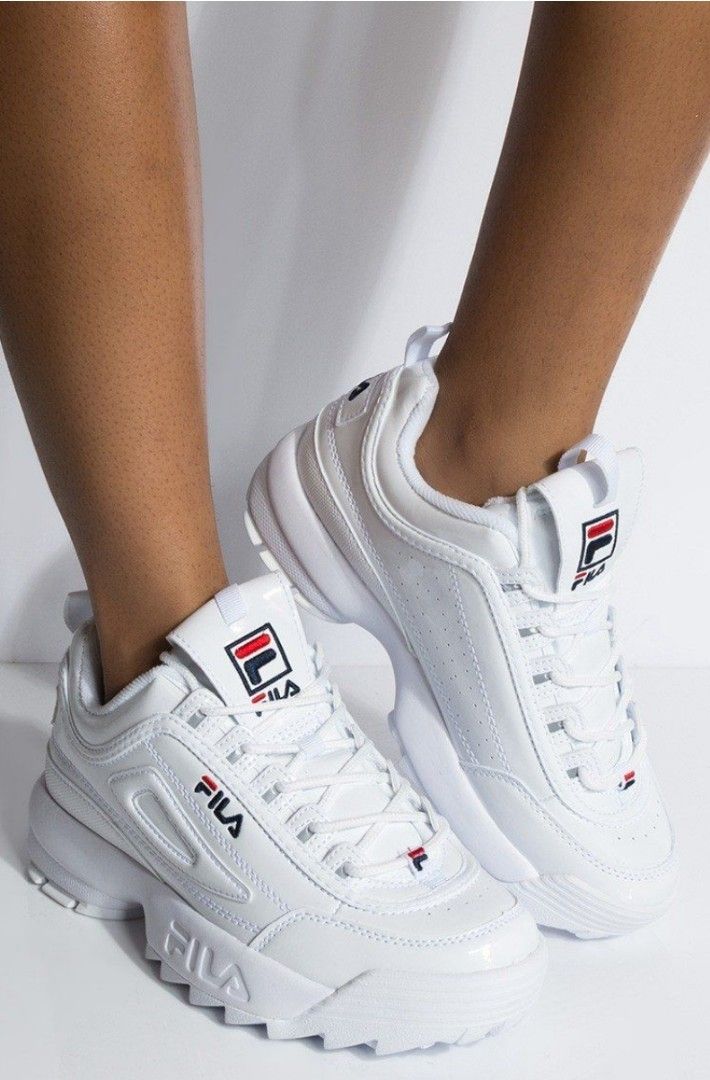 White womens fila disruptor outlet