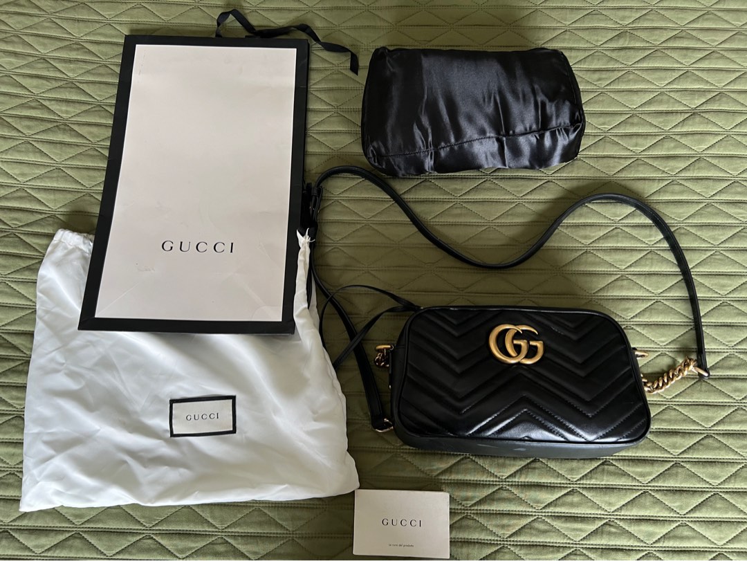 Authentic Gucci Marmont Small Camera Bag, Luxury, Bags & Wallets on
