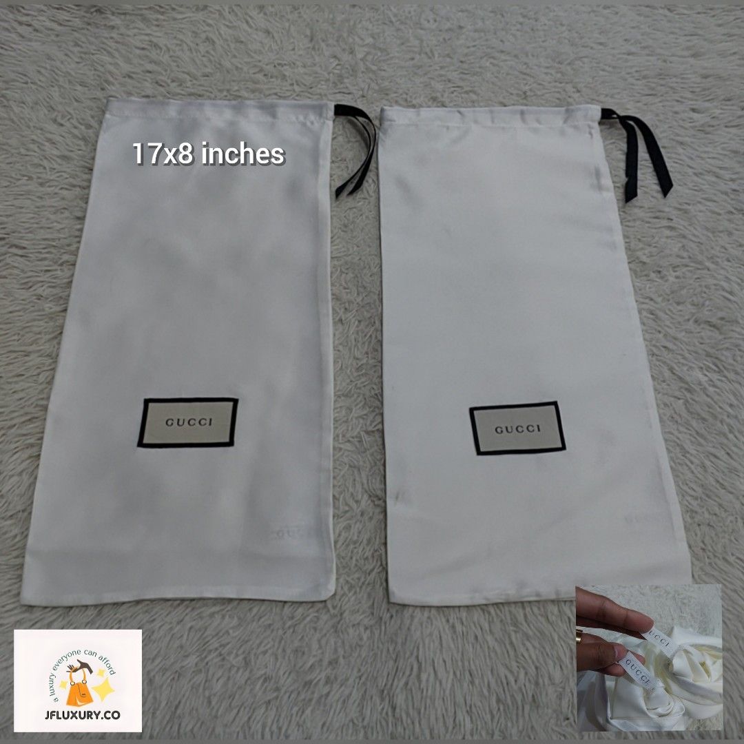 Authentic Gucci shoe pair dust bags 17x8 inches Luxury Bags