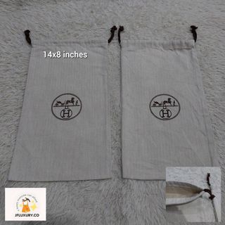 Authentic Hermes shoe pair dust bags 14x8 inches