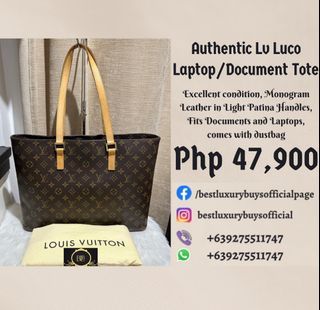 Authentic Louis Vuitton Lv Luco Laptop Document Tote Bag