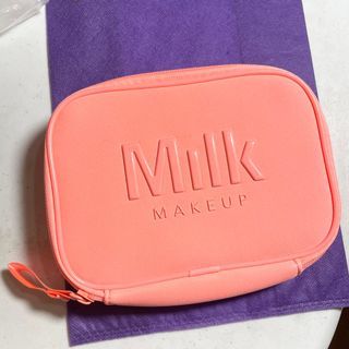 AUTHENTIC Milk makeup orange makeup bag pouch travel organizer