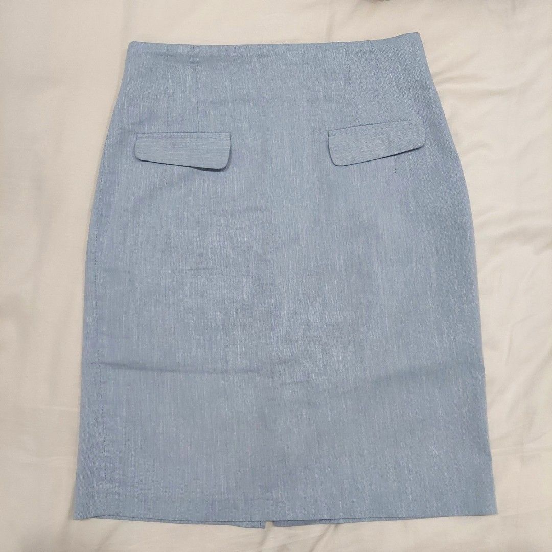 Baby grey pencil skirt sale