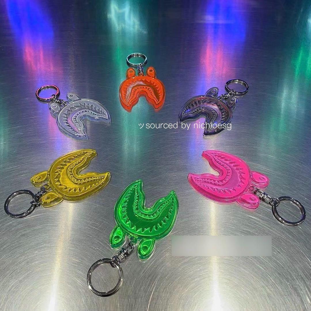 BAPE SHARK REFLECTIVE KEYCHAIN Men s Fashion Watches