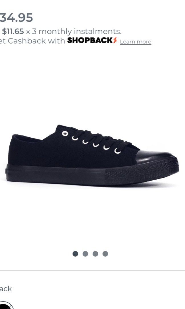 Bata black canvas school shoes top