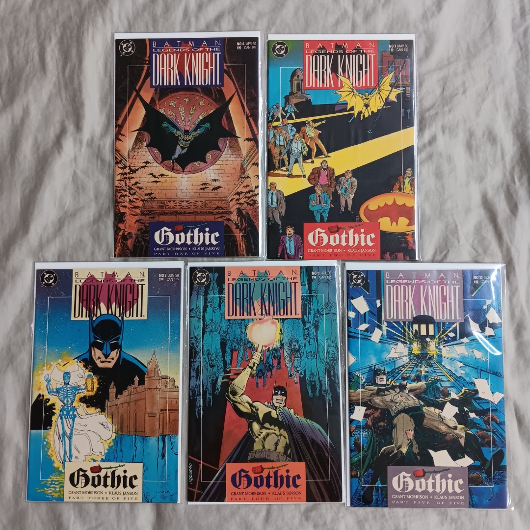 Batman Legends of Dark Knight 6, 7, 8. 9. 10. FN. Complete "Gothic