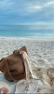 Beach Straw Tote Bag
