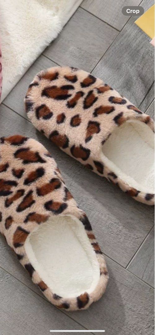 Bedroom Slippers Leopard Print