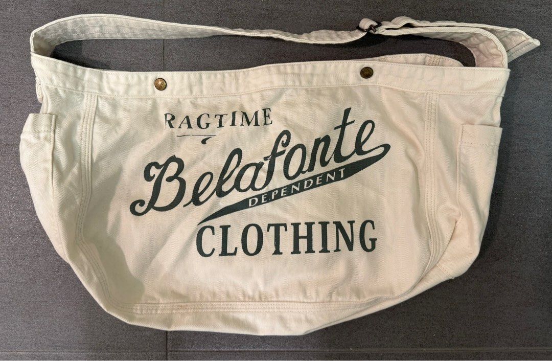 Belafonte ragtime herringbone newspaper bag, 男裝, 袋, 腰袋、手提