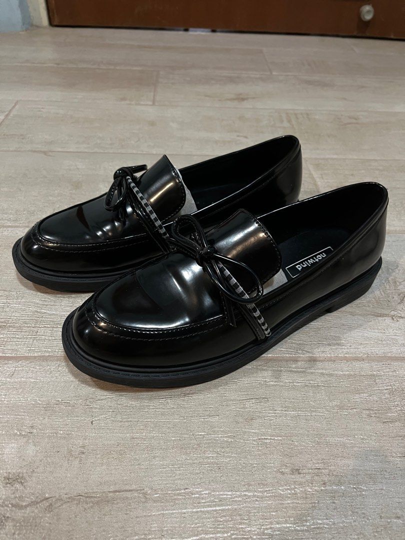 Next black patent loafers on sale