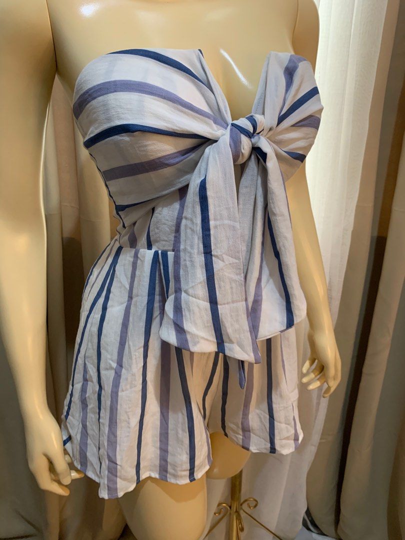 BLUE BLUSH ROMPER Women s Fashion Dresses Sets Rompers on