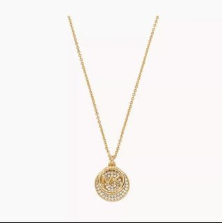 BRAND NEW AUTHENTIC INSTOCK MICHAEL KORS FASHION GOLD-TONE BRASS PENDANT NECKLACE MKJX8009710 BOXED