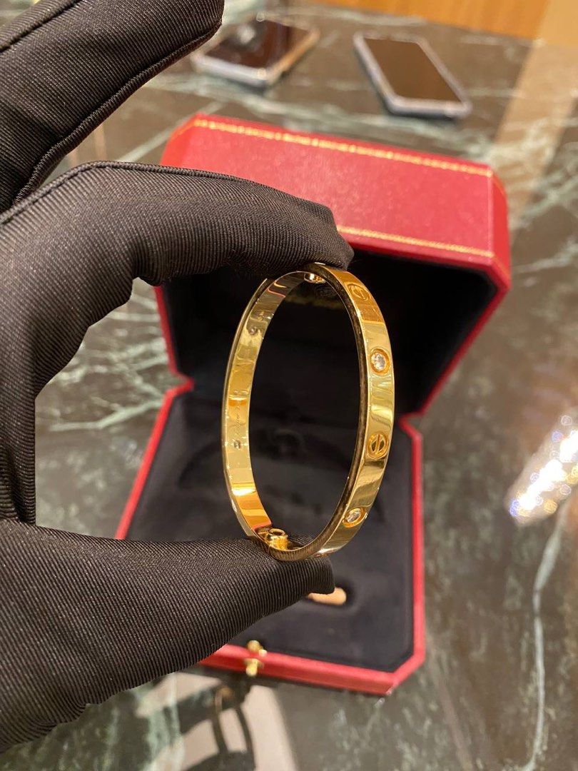 CARTIER LOVE BRACELET DIAMOND 750 ROSE GOLD BRACELET NO. 16 YEAR 2019