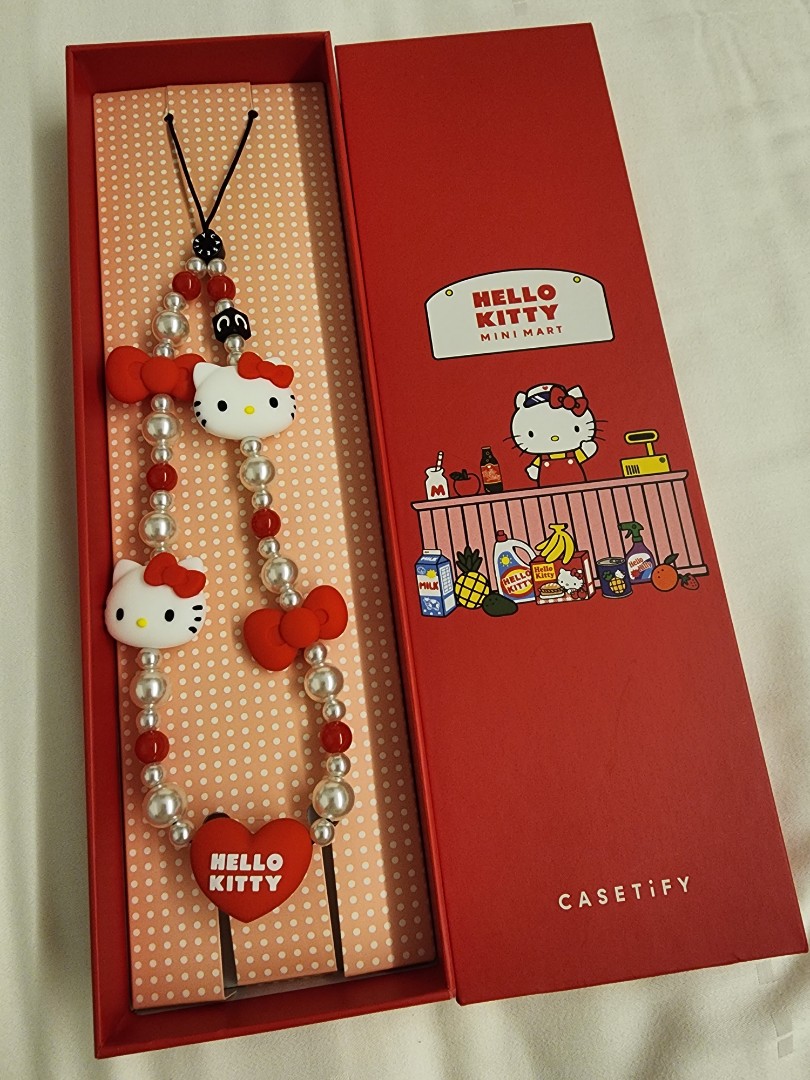 Casetify Hello Kitty phone charm strap, Everything Else on Carousell