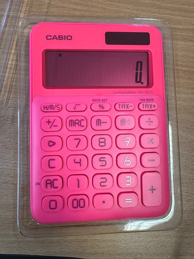 Casio Calcolatrice MS-20UC-RD Rosa