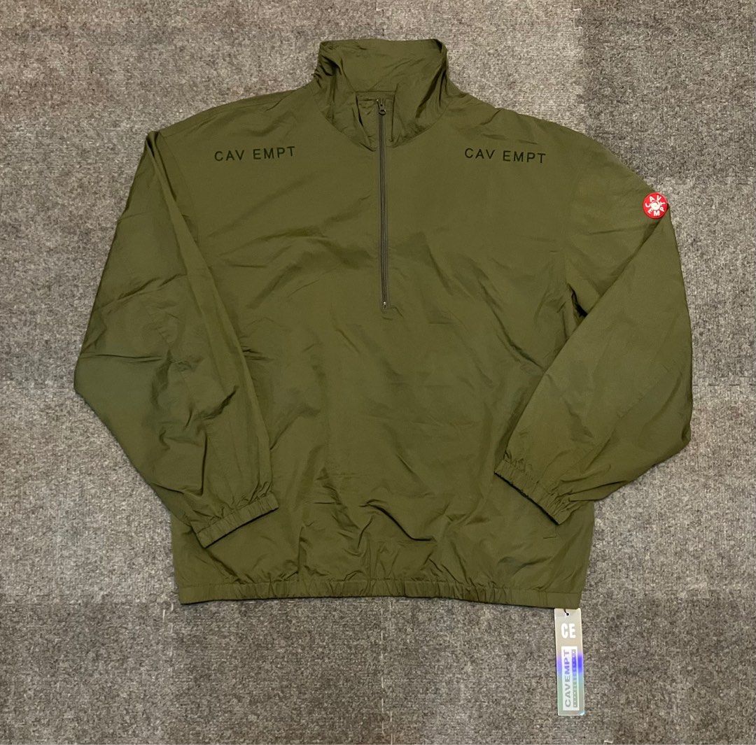 CAV EMPT C.E CLASSIC PULLOVER HALF ZIP HARRINGTON ZIP UP NYLON 3M