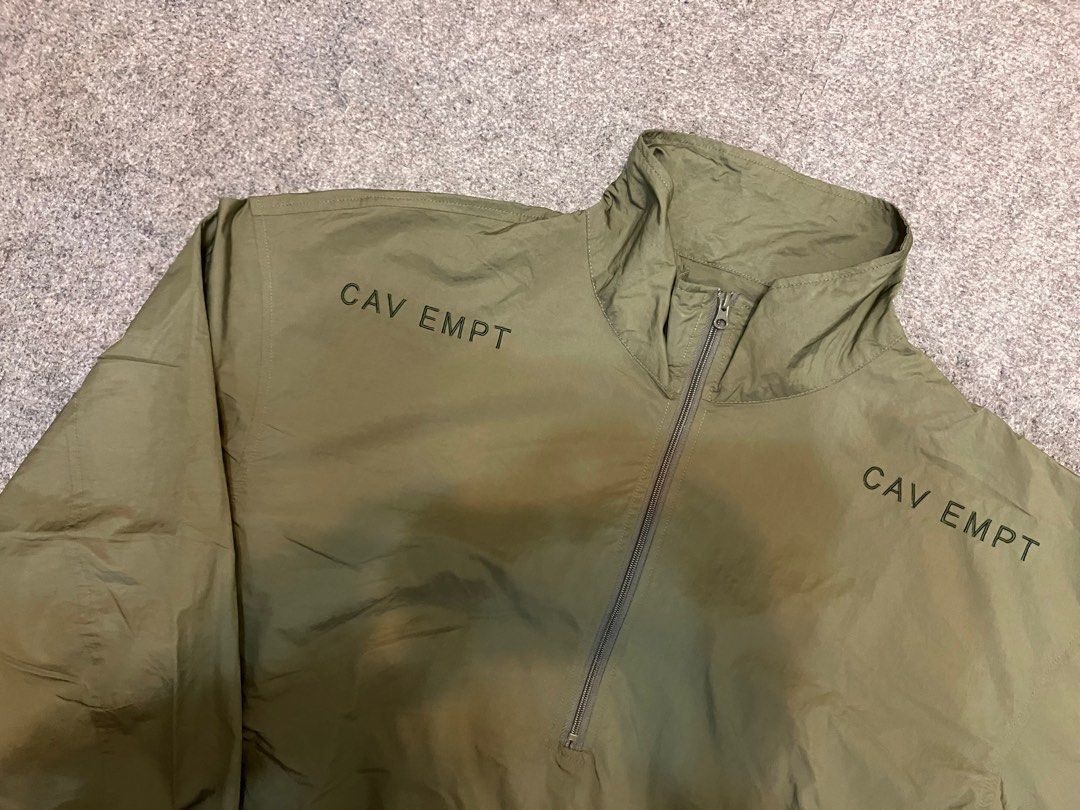 CAV EMPT C.E CLASSIC PULLOVER HALF ZIP HARRINGTON ZIP UP NYLON 3M