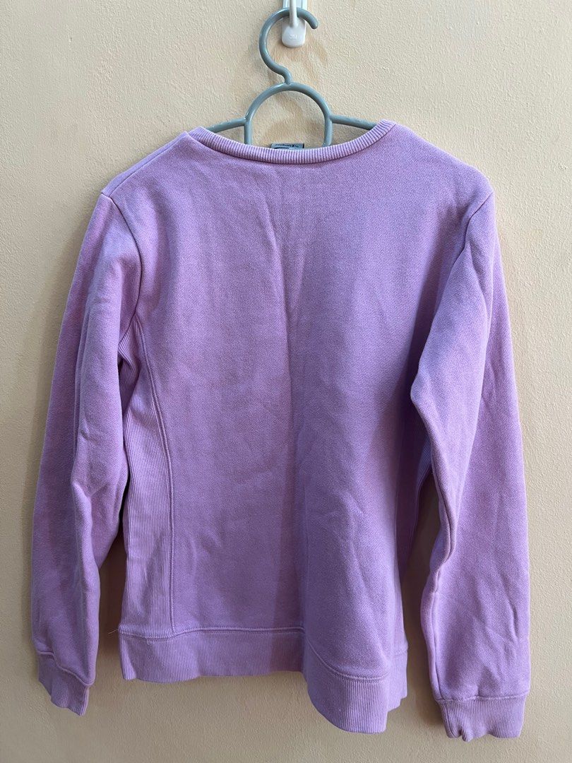 Champion sweater light top purple outfit